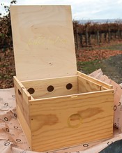 6 Bottle Wood Box